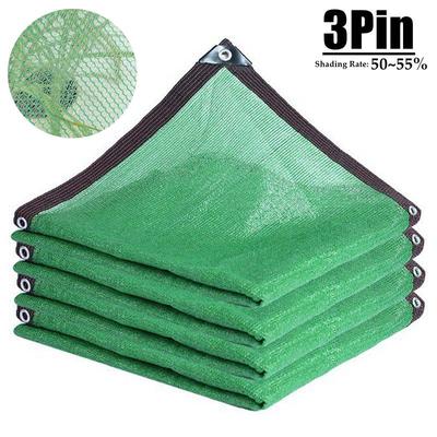 Grünes UV-Schutz-Sonnenschutznetz aus HDPE für Sukkulenten, Sonnensegel, Abdeckung für Schwimmbäder im Freien, Schattennetz für den Garten, Beschattungsgrad 50–55 %