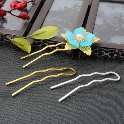 Einfache Metallhaarnadel DIY-Material für die Herstellung von Haarschmuck