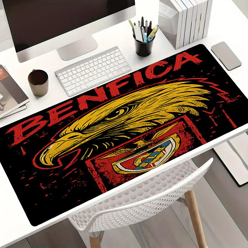 Benfica Thema Mauspads, Rutschfeste Gummiunterseite, Multifunktionales Büro- & Heimdekor, Perfekt für die Personalisierung des Arbeitsplatzes.