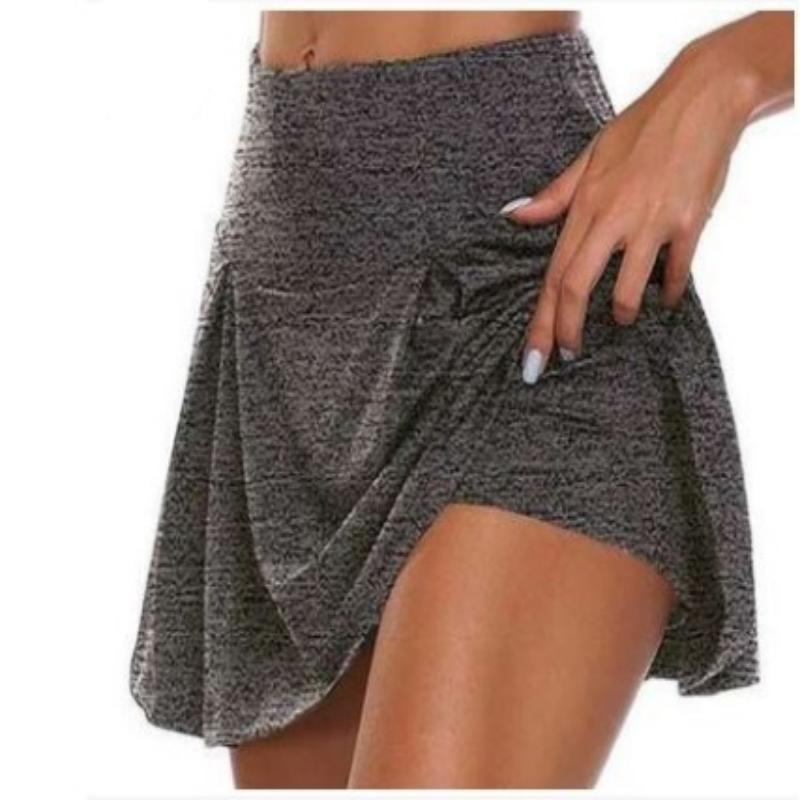 2023 Basic Summer Women's Pure Color Two-piece Fake Shorts Leggings Available In 13 Colors