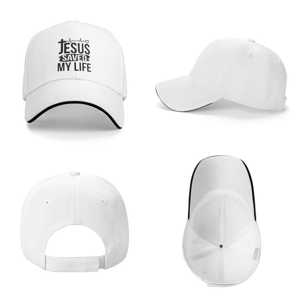 Unisex Baseball Hats Jesus Saved My Life Logo Outdoor Streetwear Summer Sports Baseball Caps Hip Hop Cap Casquette Hats