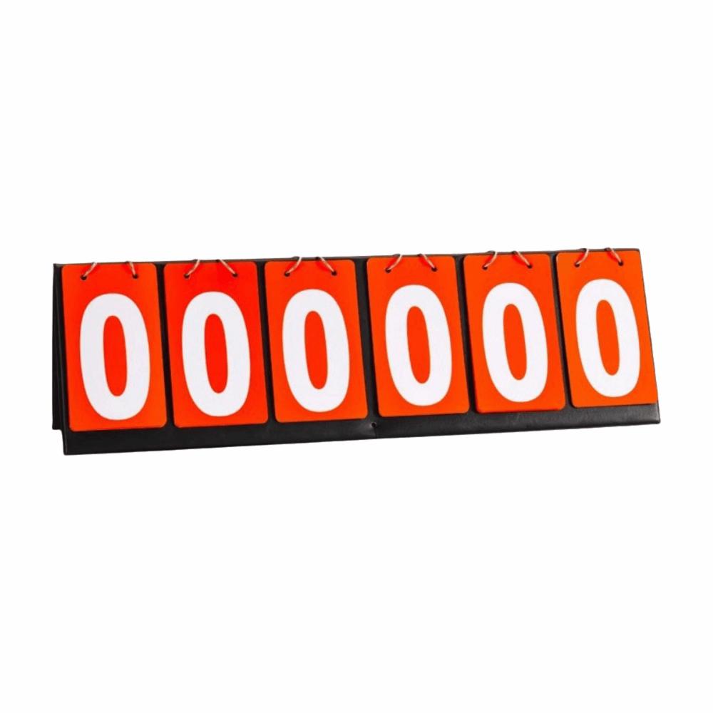 2/3/4/6-stellige Multisport-Spiel-Anzeigetafel Leder Tisch-Spielstandhalter Fußballspiele