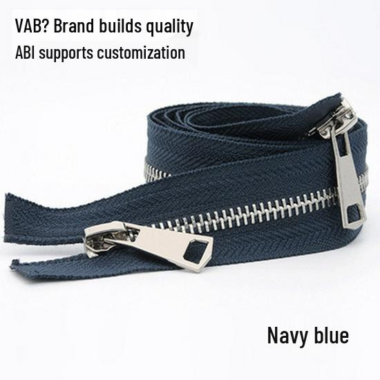 No. 5 Double Open End Metal Zipper for Down Jackets with Plastic Teeth and Sun Protection