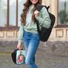 3Pcs K-kanyes W-wests Funny Backpack Set for Boy Girl Pen Bags Bookbag Sets with Lunch Box For School Students Daypack