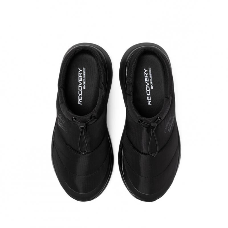 Akiii Classic Comfortable Lightweight Winter Shoes [4.5cm] Black Mule
