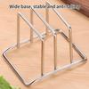 Stainless Steel Cutting Board Holder Adjustable Organizer Rack For Cookie Sheets, Chopping Boards, Countertop & Pantry