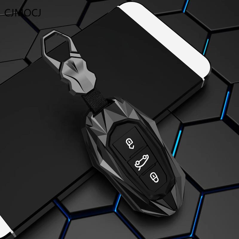 Housse de Porte-clés Premium Pour Peugeot 408/4008/308 & Citroën C5 X – Étui de Protection Porte-clés Porte-clés