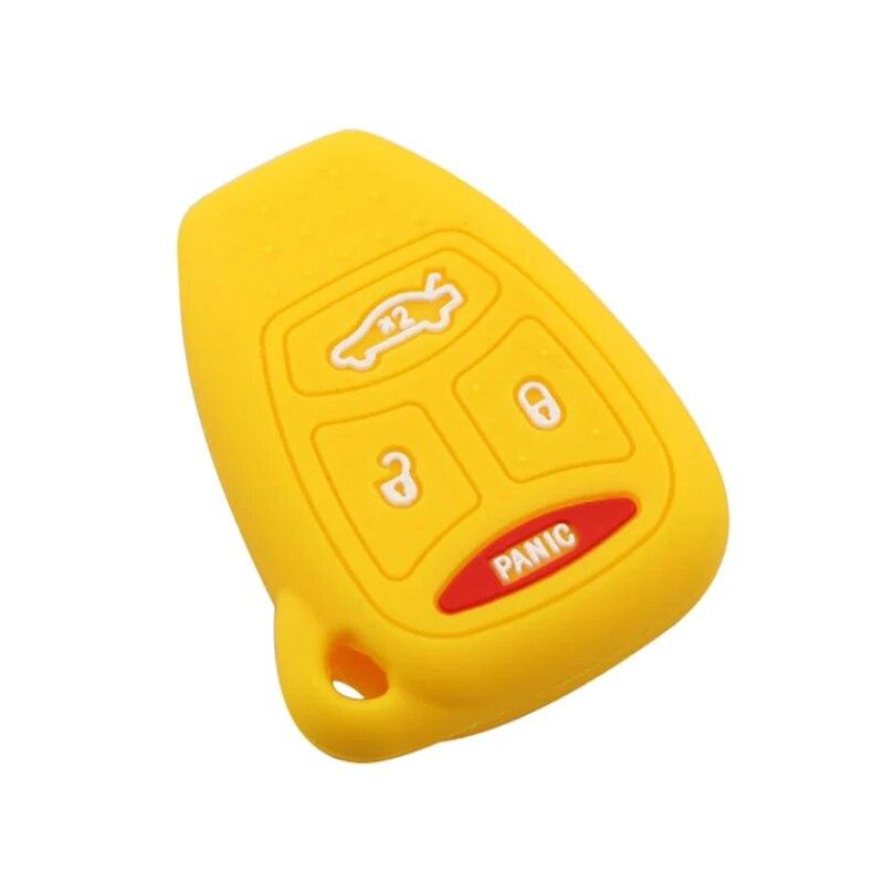 Silicon Car Key Cover Case Holder for Jeep Compass Grand Cherokee Commande for Chrysler 300 Aspen for Dodge Dakota Durango