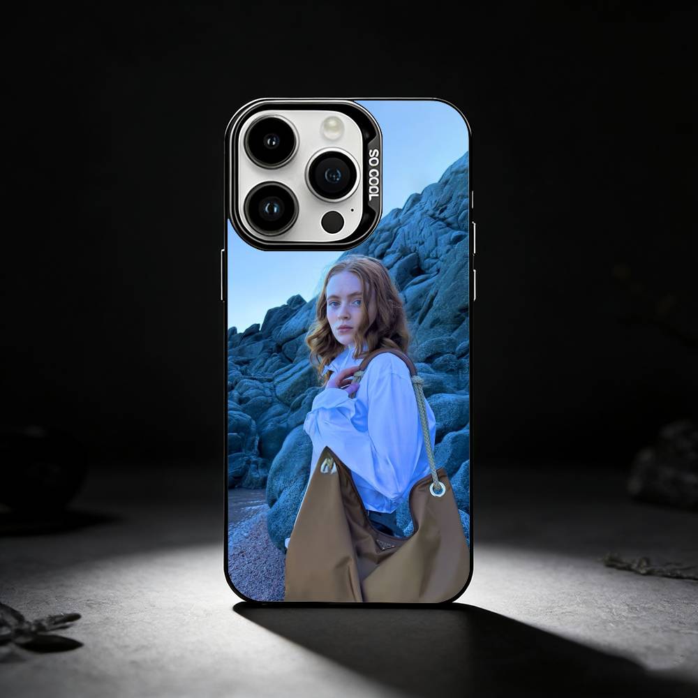 USA A-Actress Sadie S-Sink Phone Case For iPhone 17,16,15,14,13,12,11 Plus,Pro Max,XS,Colored Silver Phone Case