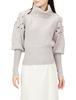 Snidel Embroidered Shoulder Knit Pullover SWNT224128 GBEG F Women's