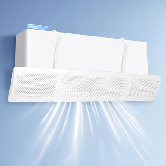 Retractable Air Conditioner Wind Deflector Adjustable Anti-Direct Blowing AC Windshield Baffle Universal Hanging Air Conditioning Wind Diverter