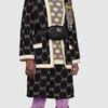 Gucci GG Marmont distressed Marmont gold logo quilted leather shoulder crossbody bag chest bag waist bag women's black