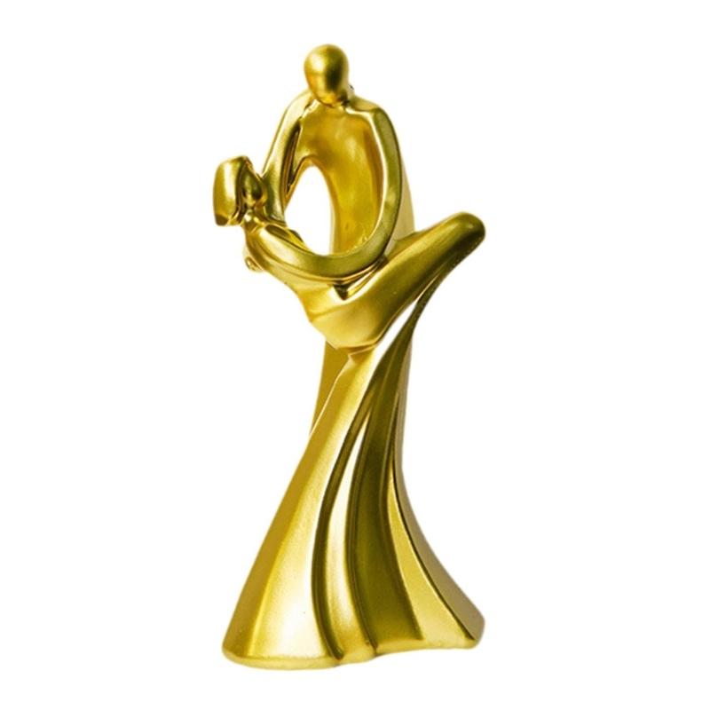 Home Decors Modern Abstract Art Kissings Lover Statue Table Decorations for Dining Room Living Room Office Centerpieces