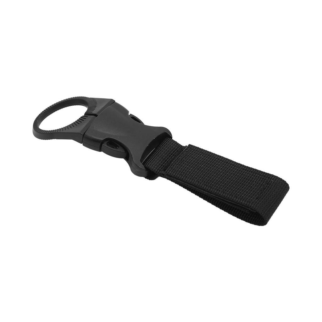 Outdoor Bottle Hanging Buckle Clip Portable Water Bottle Ring Holder for Hiking Camping Black