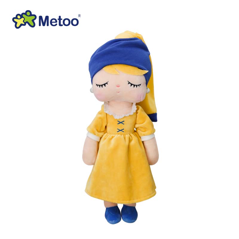 Non-Toxic Metoo Angela Famous Painting Plush Dolls Cute Children Elegant Princess Hug Soft Stuffed Toyskids Baby Gifts