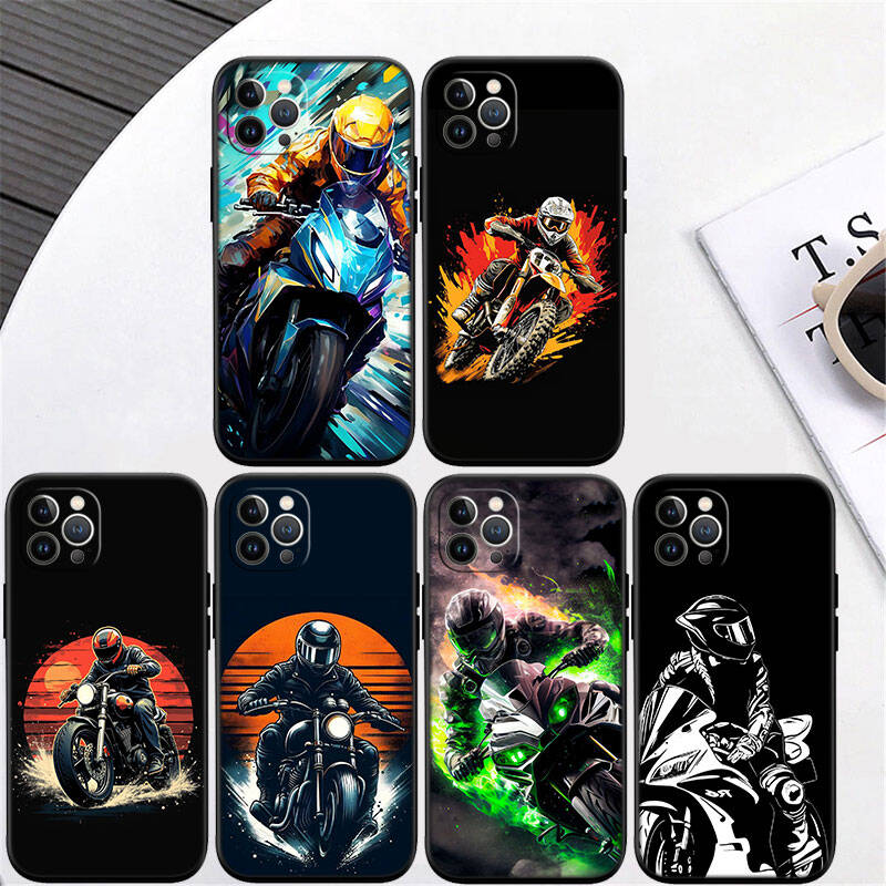 MH92 Motorcycle Racing Phone Shell Case for iPhone 7 8 11 12 13 14 15 16 17 16E XS Pro Max XR X SE Air