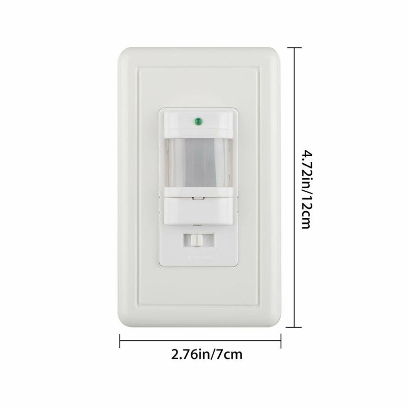 100-240V Auto On/off Motion Sensor Switch Infrared Pir Occupancy Vacancy Wall Lamp With Power