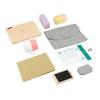 FISHER-PRICE Set de télétravail en Bois, 9 éléments avec ordinateur portable et téléphone en bois HXV11