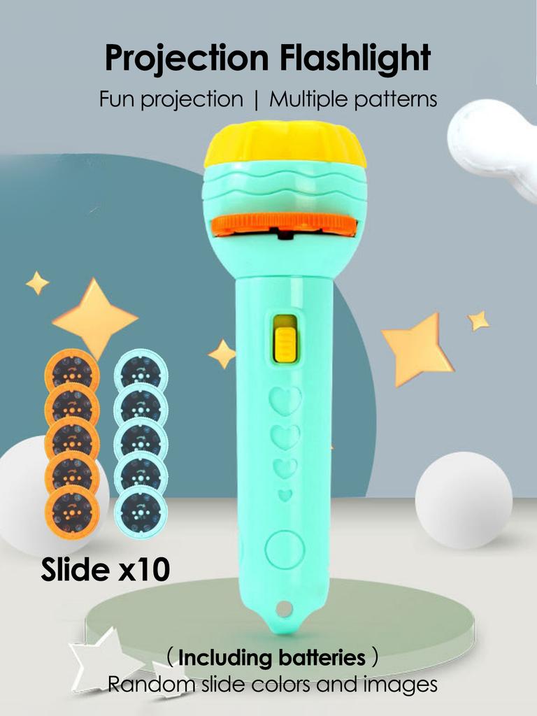 24 Patterns 3/10 Cards Cartoon Projection Flashlight Early Education Cognition Before Bedtime Story Book Puzzle Playthings designed for Children