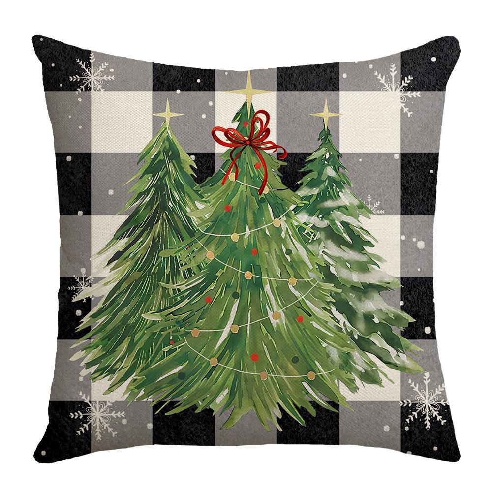 New Christmas Tree Elements, Garland Elements, Living Room Sofa Decoration, Warm Atmosphere, Letter Print Cushions