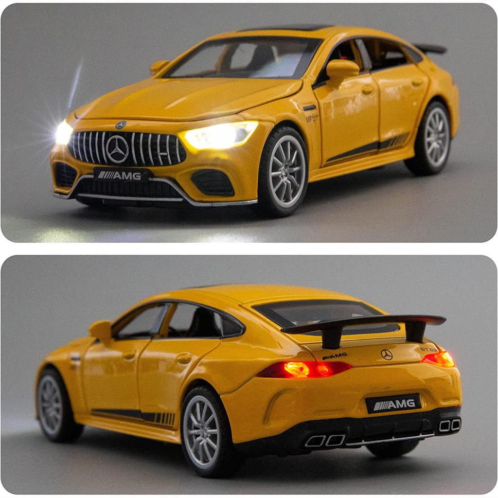 Mașină turnată sub presiune 1/32 Benz AMG GT63 Model de mașină, trage înapoi cu sunet și lumină mașină de jucărie pentru băieți, fete, cadou pentru adulți