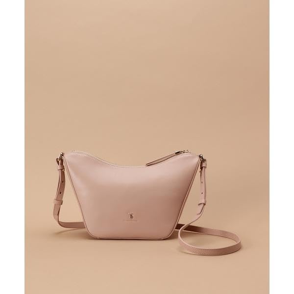 Smooth Leather Shoulder Bag Girls Black [Samantha Thavasa]