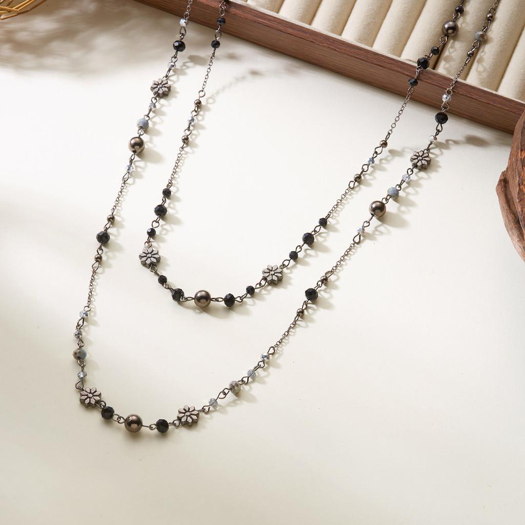 Elegant Necklace Multilayer For Women With Vintage Antique Finish Gift Idea