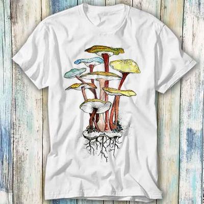 British Wild Mushrooms Aesthetic T Shirt Meme Gift Funny Top Tee Style Unisex Gamer Movie Music 594