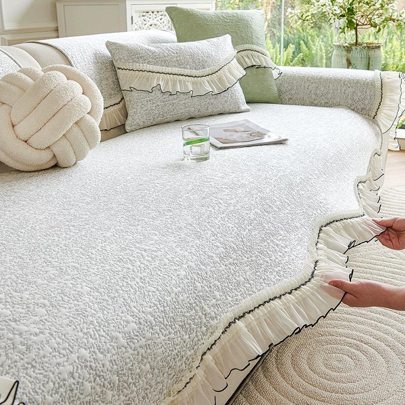 Ice Silk Sofa Cushion Summer Summer Non-Slip Mat Cool Cushion Seat Cushion Cool Doudou Cold Sofa Cover Cover Cloth