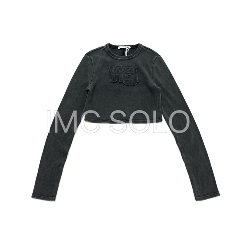 

Женская футболка IMC Trend с выбеленным логотипом, градиентной расцветкой dip-dye и длинными рукавами Medium