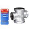 Wenzhi Galvanized Malleable Iron Reducing Cross Pipe Fitting