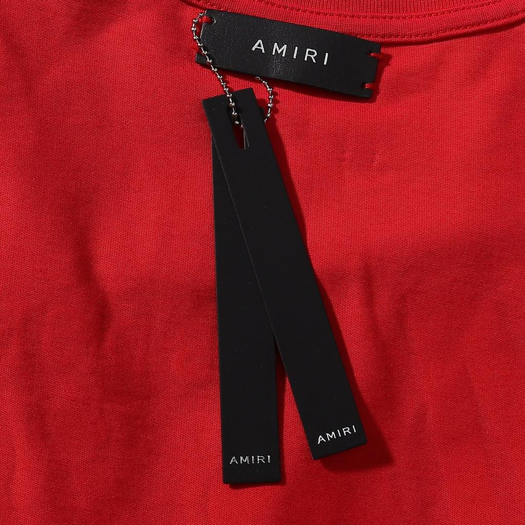 990 Amiri 2025 Letní nové pánské a dámské volné vysoce kvalitní bavlněné tričko pro muže, plus size, párové tričko s jednoduchým potiskem loga