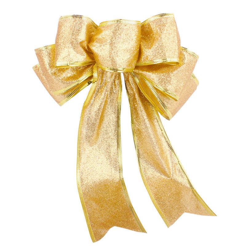 Christmas Stunning 20cm Bow Decorative Ornaments In Elegant Colors Perfect For Festive Cheer