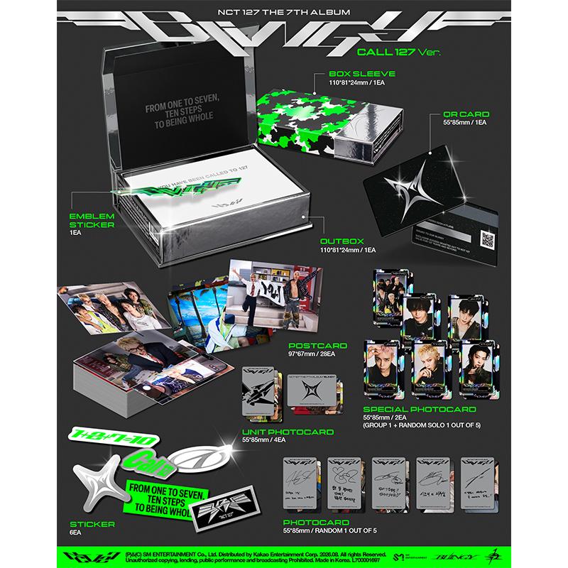 [Voorbestelling] NCT 127 7E VOLLEDIGE ALBUM [BLINGY] Call 127 Ver