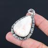 Daughters Day Sale 925 Sterling Silver Natural Scolecite Handmade Bezel Pendant