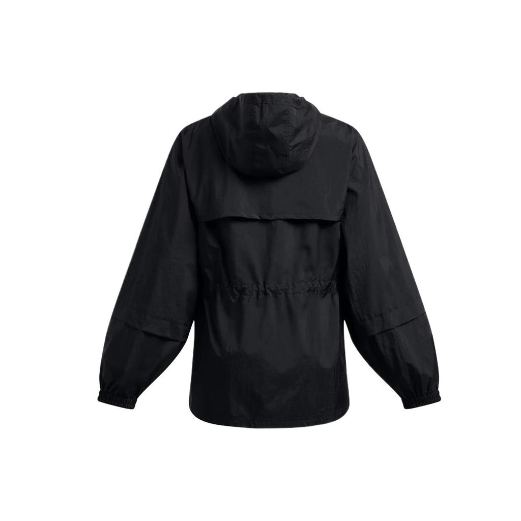 Under Armour Solid Color Zip-Up Hoodie Women Black 1386455-001