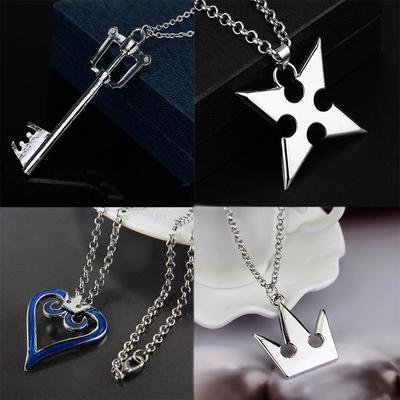 Modeschmuck Kingdom Hearts Sora Krone Choker Halskette Handgefertigter Kostüm Schlüsselanhänger Anhänger Kette Schmuck