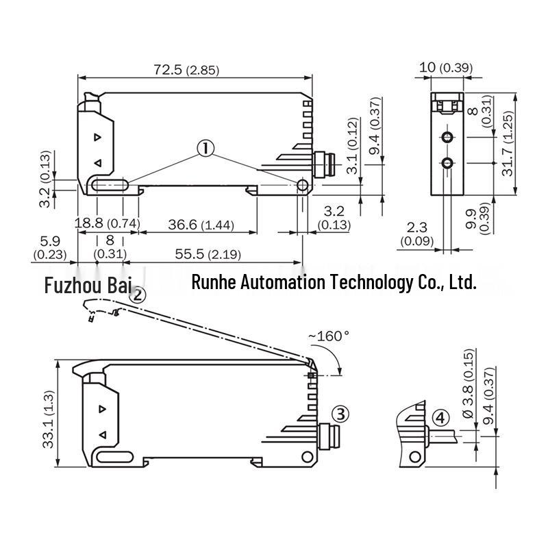Brand New GLL170-P334S06 Flexible Fiber Optic Sensor 6071258
