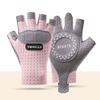 Children's Half finger Gloves Thin Sunscreen Ice Silk Breathable Wear Resistant Non Slip Elastic Outdoor Sports Riding Mesh Gloves