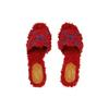 Adidas Originals Trefoil Series Comfortable High Heel Slide Sandals Women Footwear Red 722440 FAAV8 6003