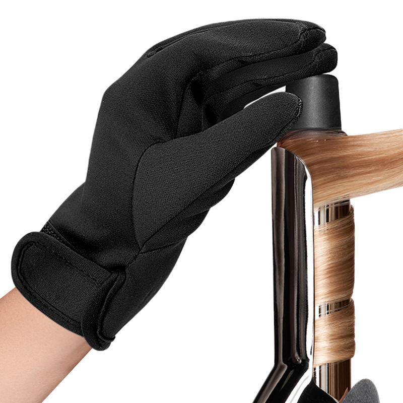 1 Stück Haarstyling-Handschuh Friseurhandschuhe Hitzebeständig Linke Rechte Hand Lockeneisenstab Heißbürstenhandschuh