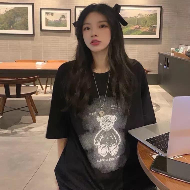 

Women s short T-shirt, fashionable print, street Korean style top XXS
