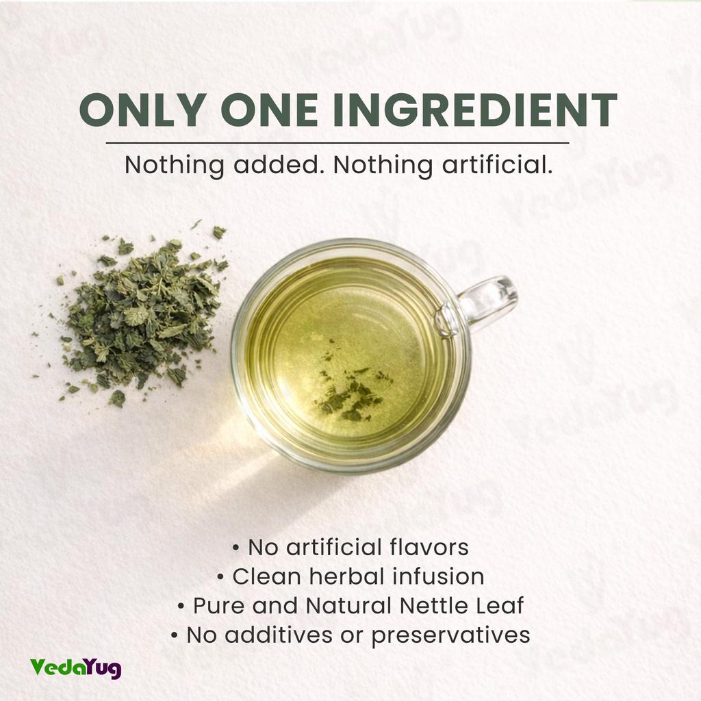 VY VedaYug Nettle Leaf Tea 40 Tea Bags/Himalayan Stinging Nettle Dried / 100% Natural & Pure Herbs - 40 Pec