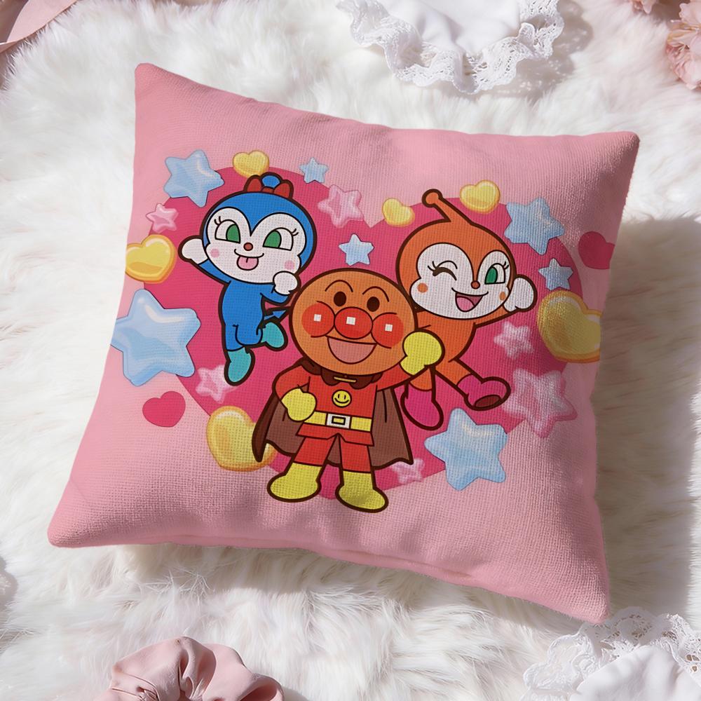 Anime A-AnpanmanS Cushion Cover Premium Comfort Reversible Pillow Cove -Two in One Design for Any Room & Car Interior