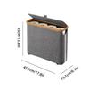 Free Standing Toilet Paper Basket Foldable Organizer With Lid & Handle Holds Up To 12 Rolls For Home Bathroom Living Room