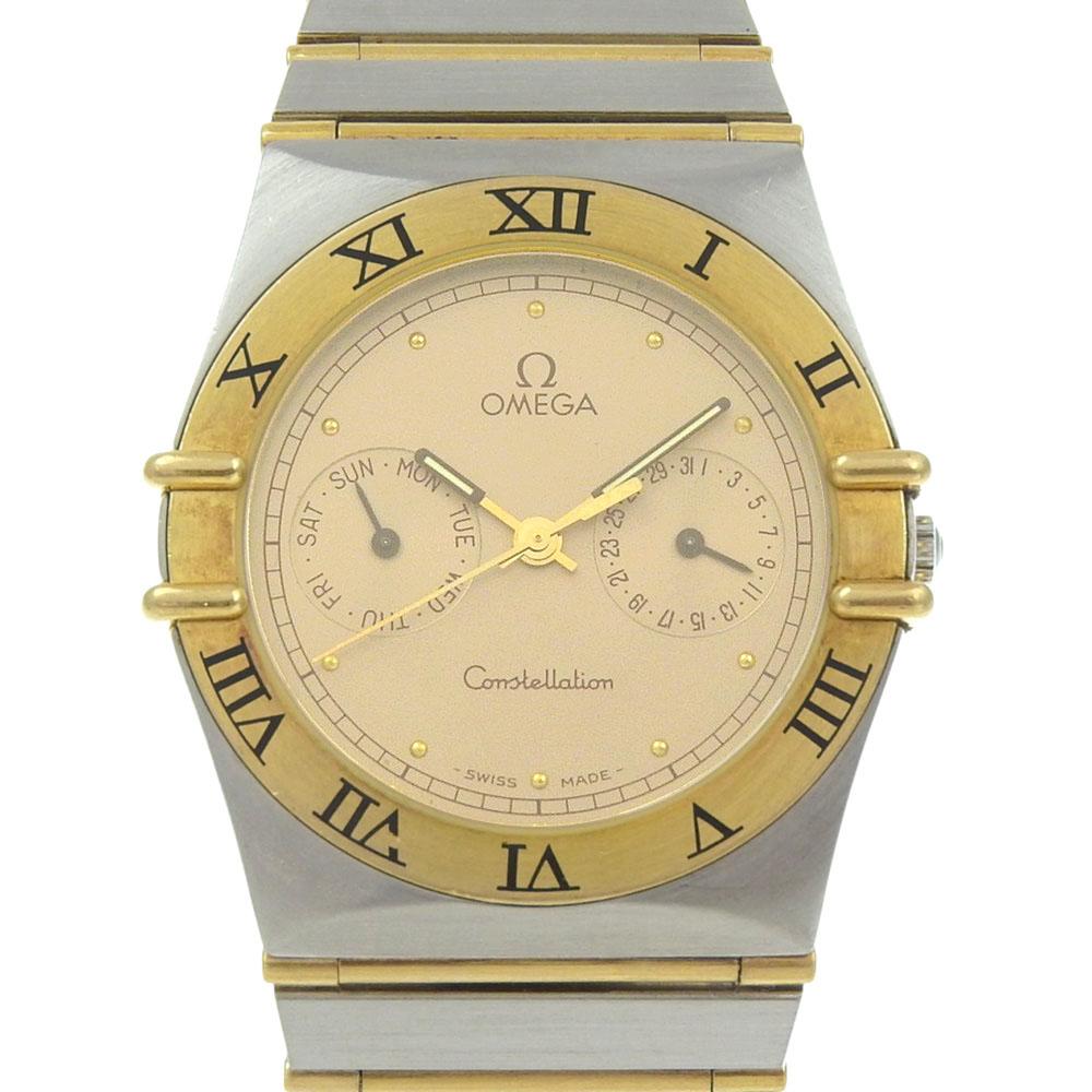 

OMEGA Constellation Watches Day date goldDial Stainless Steel/Plated Gold Quartz Analog display unisex Used