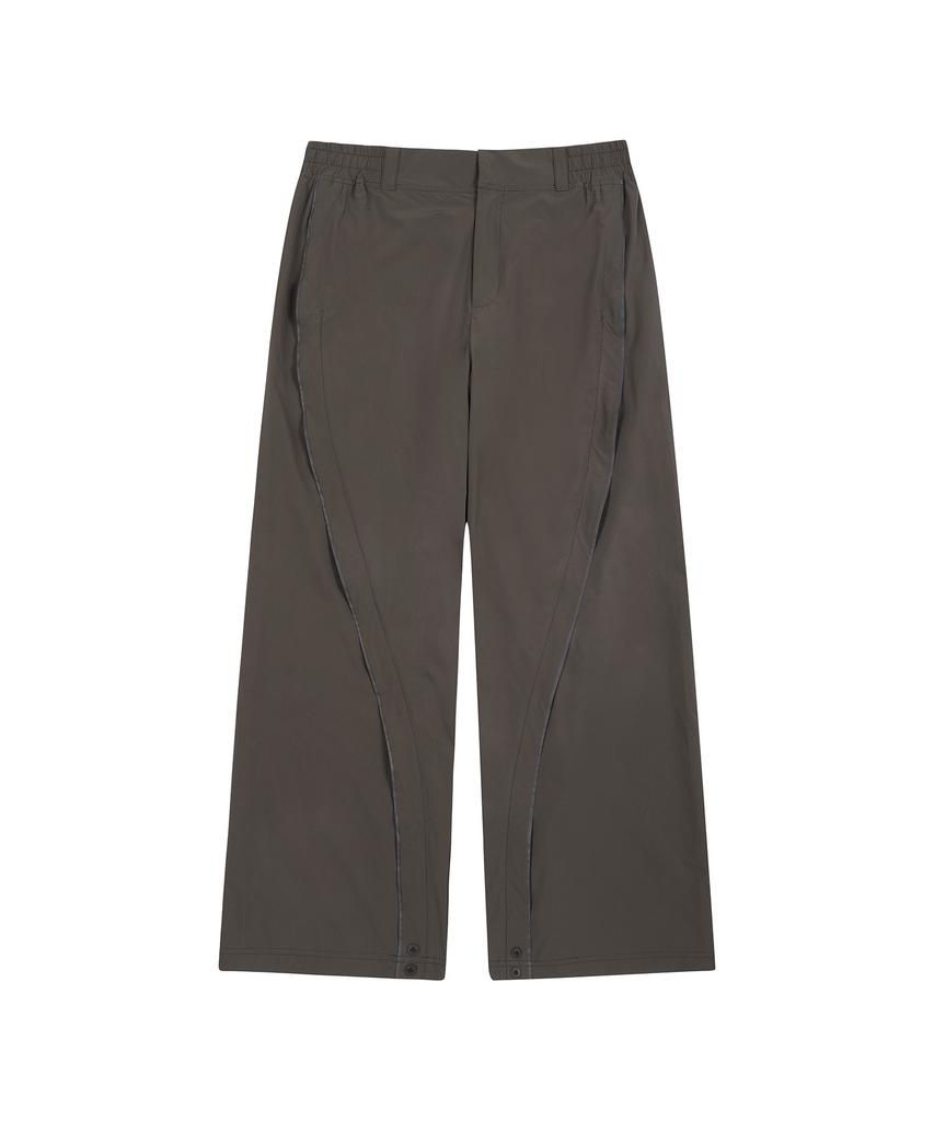 SPORTS ILLUSTRATED Curved Piping Woven Pants (Brown)