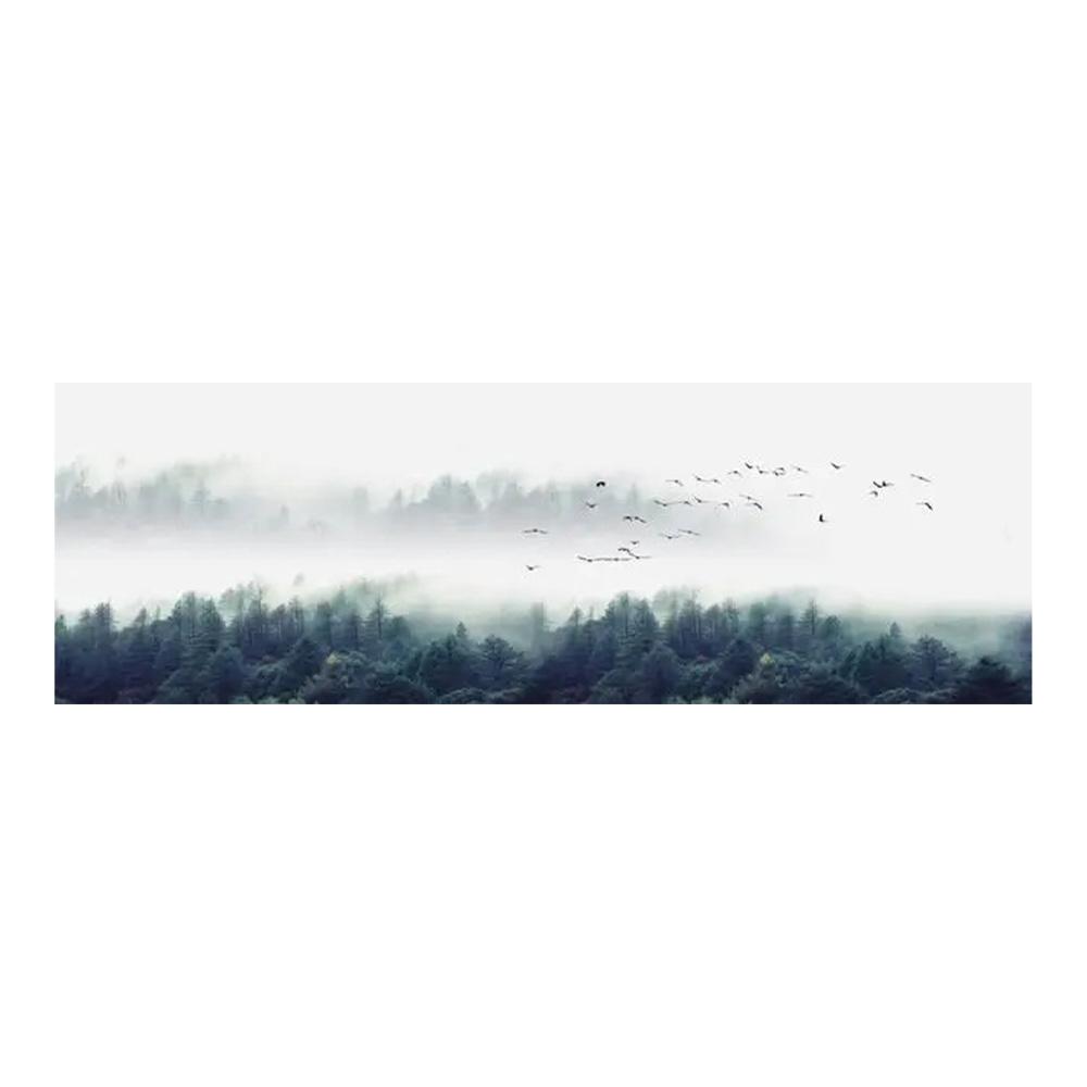 Landscape Canvas Painting, Lake Forest Mountain Scenery Painting Wall Art Decor Posters For Living Room Bedroom Prints Picture