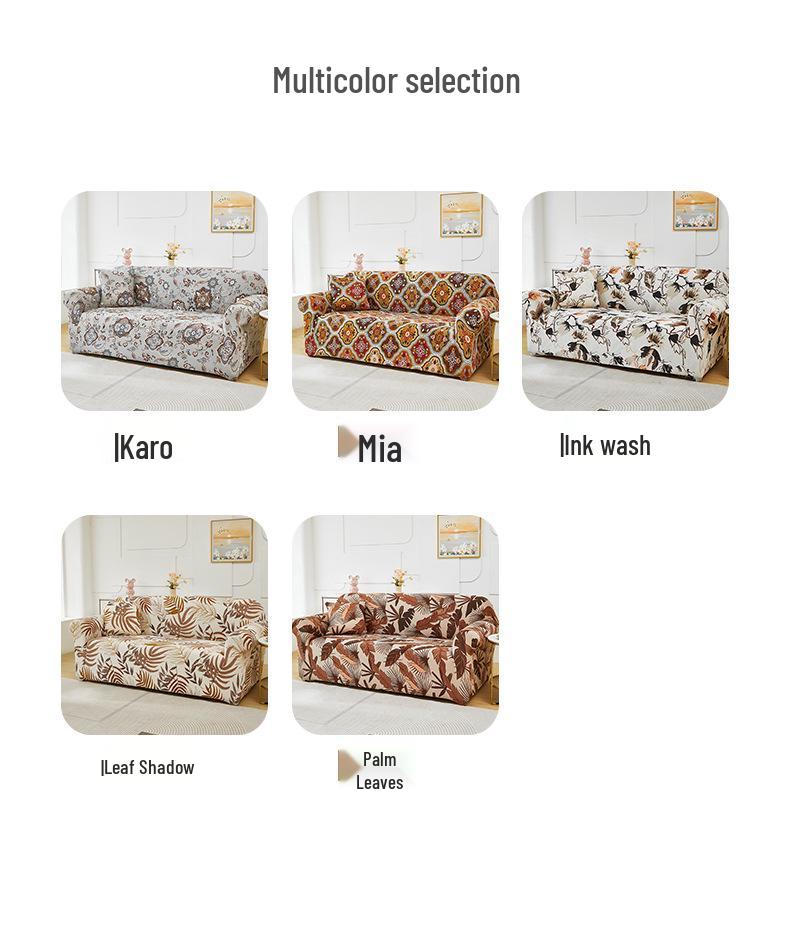 2024 Universal Anti-Slip Sofa Bed Cover: Printed, Dirt-Proof, Anti-Cat Scratch, Multifunctional for Living Room