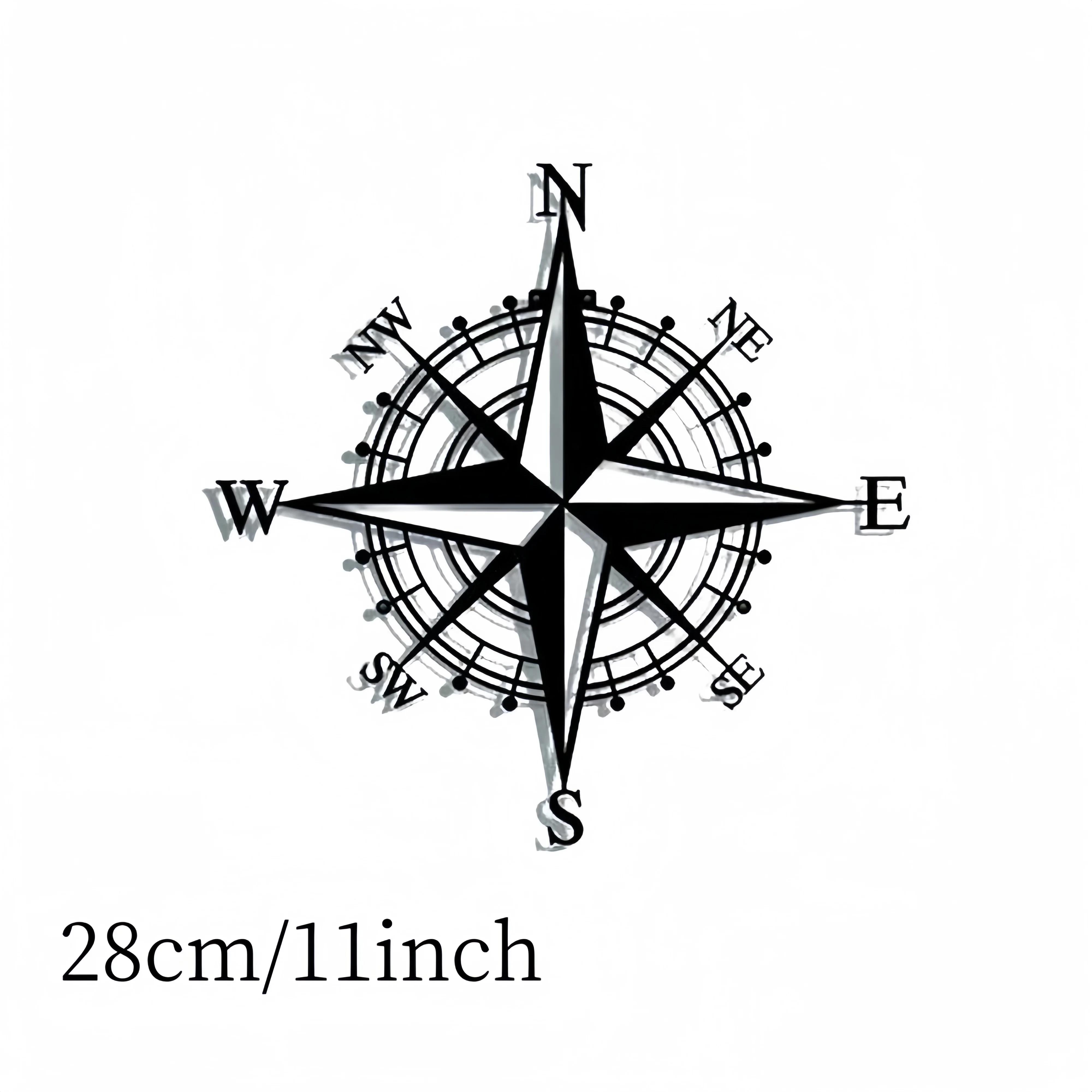 

Железный Арт Кованый Железный Компас Полые Подвесные Украшения для Украшения Дома Внутренний Фон Украшения Стены